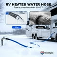 Ktoebyco 15FT Heated Water Hose for RV, Self-Regulating, -45°F Anti-Freeze, Lead-Free, BPA-Free