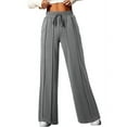SOMER Yoga Sweatpants High Waisted for Women Elastic Elevated Seams Wide Leg Drawstring Loose Joggers Long Pants with Pockets