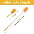 IESWKP Microfiber Duster for Cleaning with 2 Replaceable Heads, Car Duster Washable Dusters Extendable & Detachable Pole for Effortless Cleaning - Home, Car, Ceiling Fan, Furniture