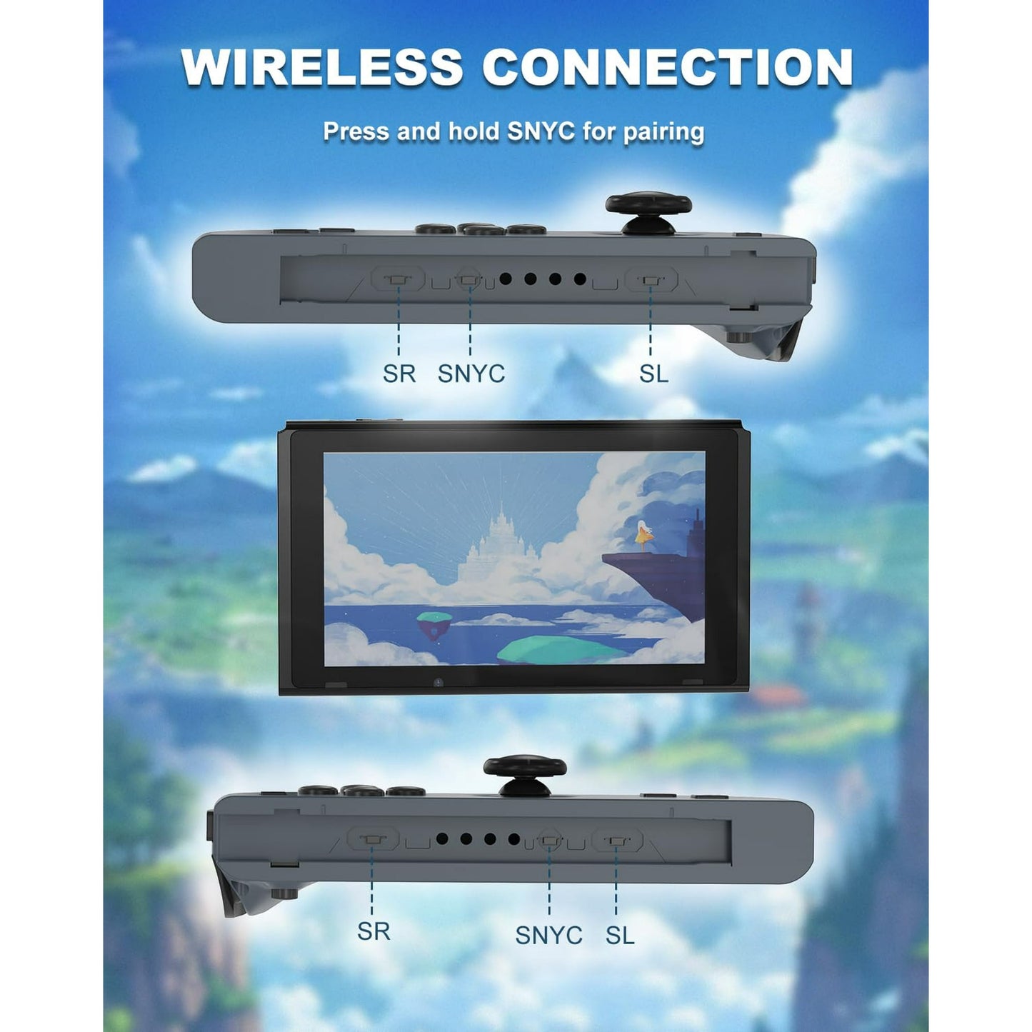 Switch Controller for Nintendo Switch, Switch Remote Control supports Dual Vibration/Motion Control/Screenshot/Wake-up