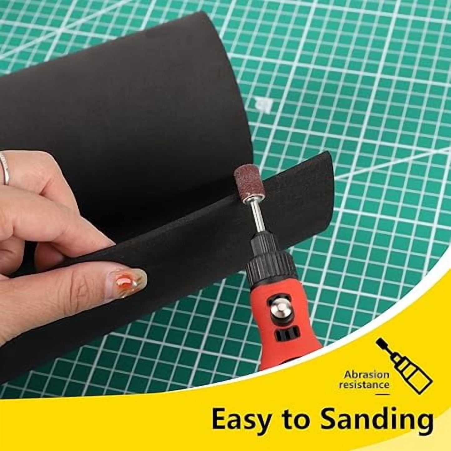 Black EVA Foam Sheets(1-10mm Thk), 1mm Craft Foam for Cosplay Supplies, 49"x13.5" with High Density 86kg/m3 Foam Roll for Art/Halloween Costume/DIY Project