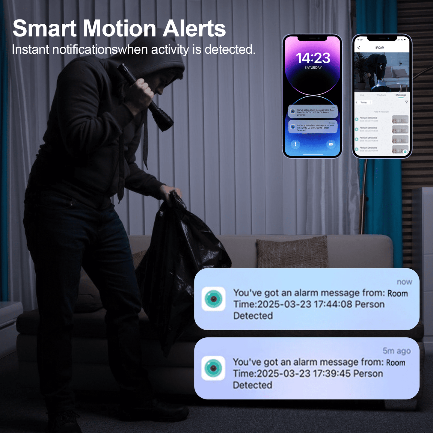 Security Clock Camera - Full HD 1080P Wireless Camera - WiFi Nanny Cam for Home Indoor Security