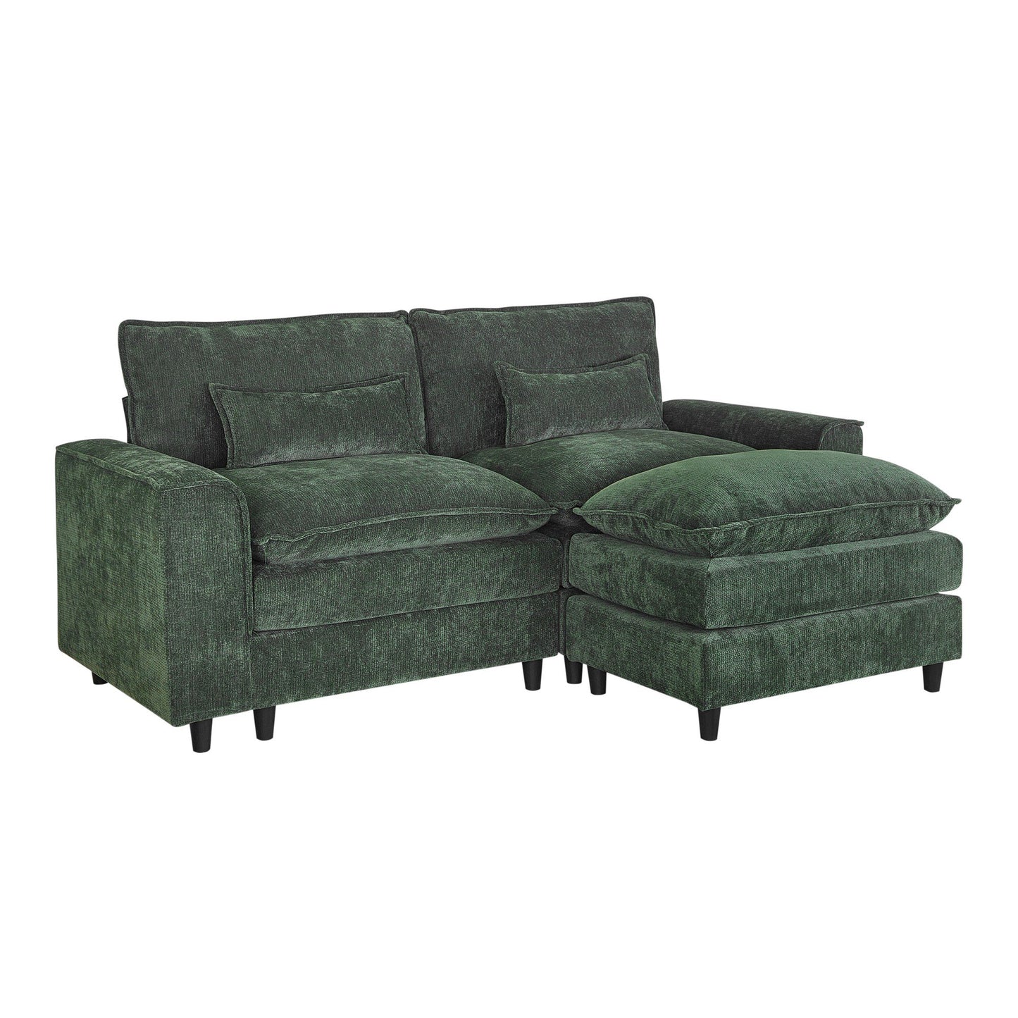 Dranite Modern Sofa Couch for Living Room,Bedroom,Office,Apartment,Green