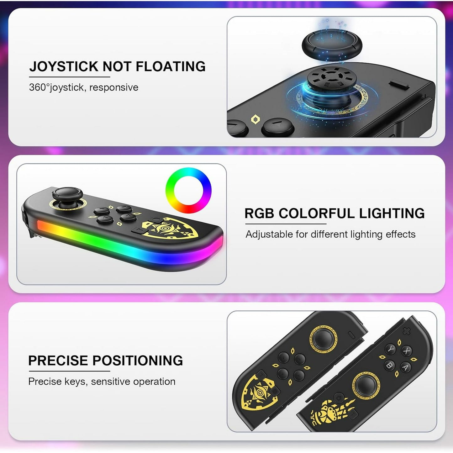 Game Controller (L/R) for Nintendo Switch Controller With LED- Special Edition Wireless Game Joypad