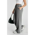 SOMER Yoga Sweatpants High Waisted for Women Elastic Elevated Seams Wide Leg Drawstring Loose Joggers Long Pants with Pockets