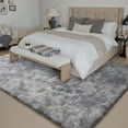 WIPONKEN 8x10 Shaggy Area Rugs for Living Room Bedroom Dining Room Office Farmhouse, Plush Indoor Decorative Long-haired Carpet