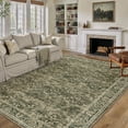 WIPONKEN 8x10 Area Rugs for Living Room Bedroom Dining Room Office Farmhouse, Machine Washable Non Slip Vintange Persia Rug