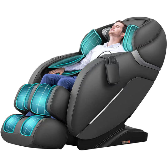 Full Body Massage Chair,Shiatsu Recliner with Zero Gravity,Bluetooth, Heat Therapy, Black