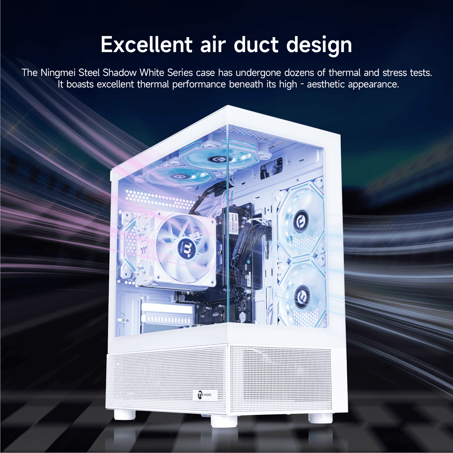 Ningmei Lumishore Gaming PC AMD Ryzen 7 5700G 16GB RAM 1TB SSD WiFi Windows 11 Gaming Desktop