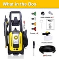 Aceup Energy 4000 PSI 2.6GPM Portable Electric Pressure Washer for Cars Fences Patios Driveways, Lightweight