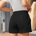 Womens Casual Shorts Comfy Elastic Waist Drawstring Shorts Pants with Pockets L