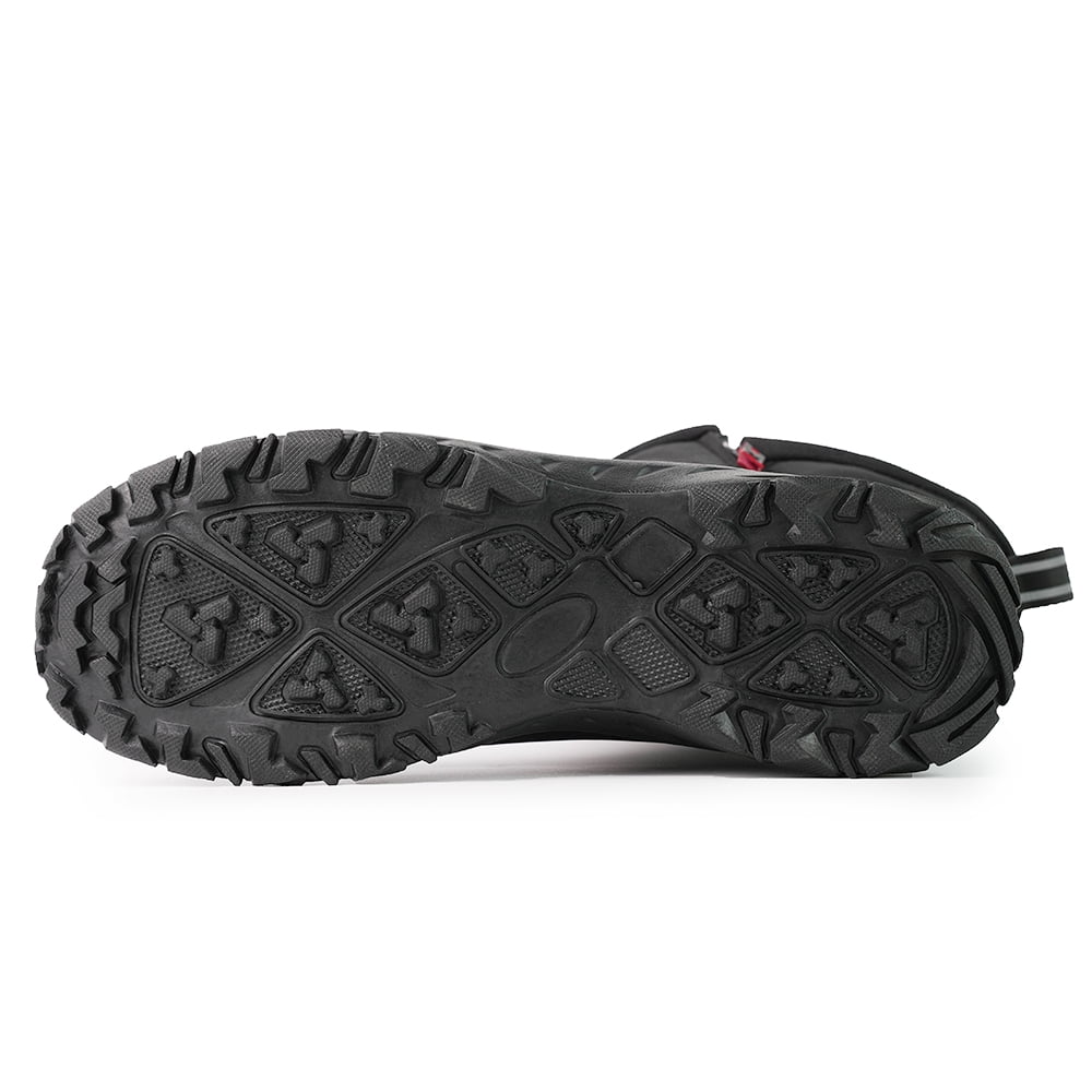 Snow Boots For Men Women Waterproof Insulated Anti-Slip Warm Winter Shoes Lightweight Faux Fur Lined Frosty Warm Outdoor Boots Black size 10.5