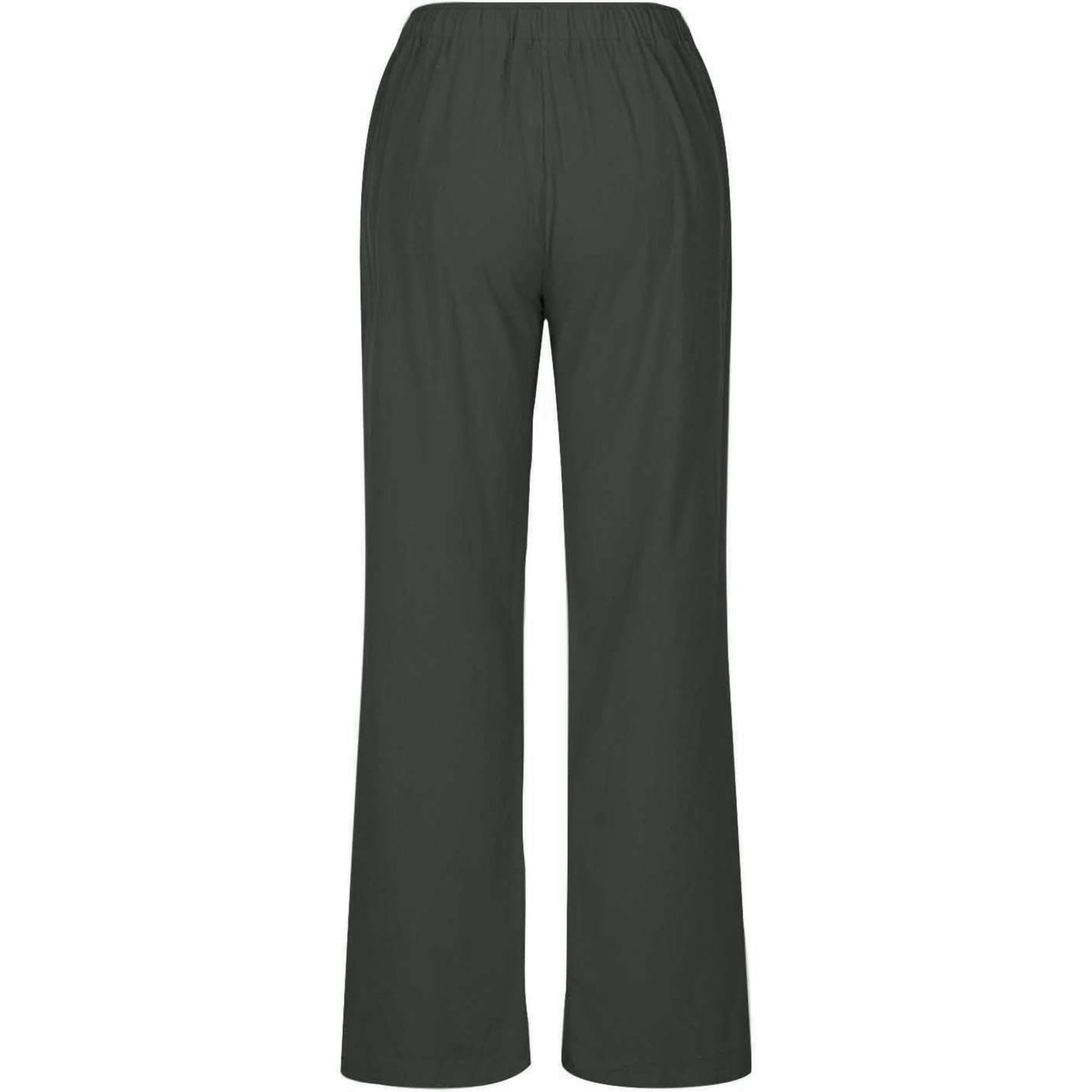 SOMER Pants for Women Flowy Casual Drawstring Waist Wide Leg Loose Cotton Linen Palazzo Pants with Pocket