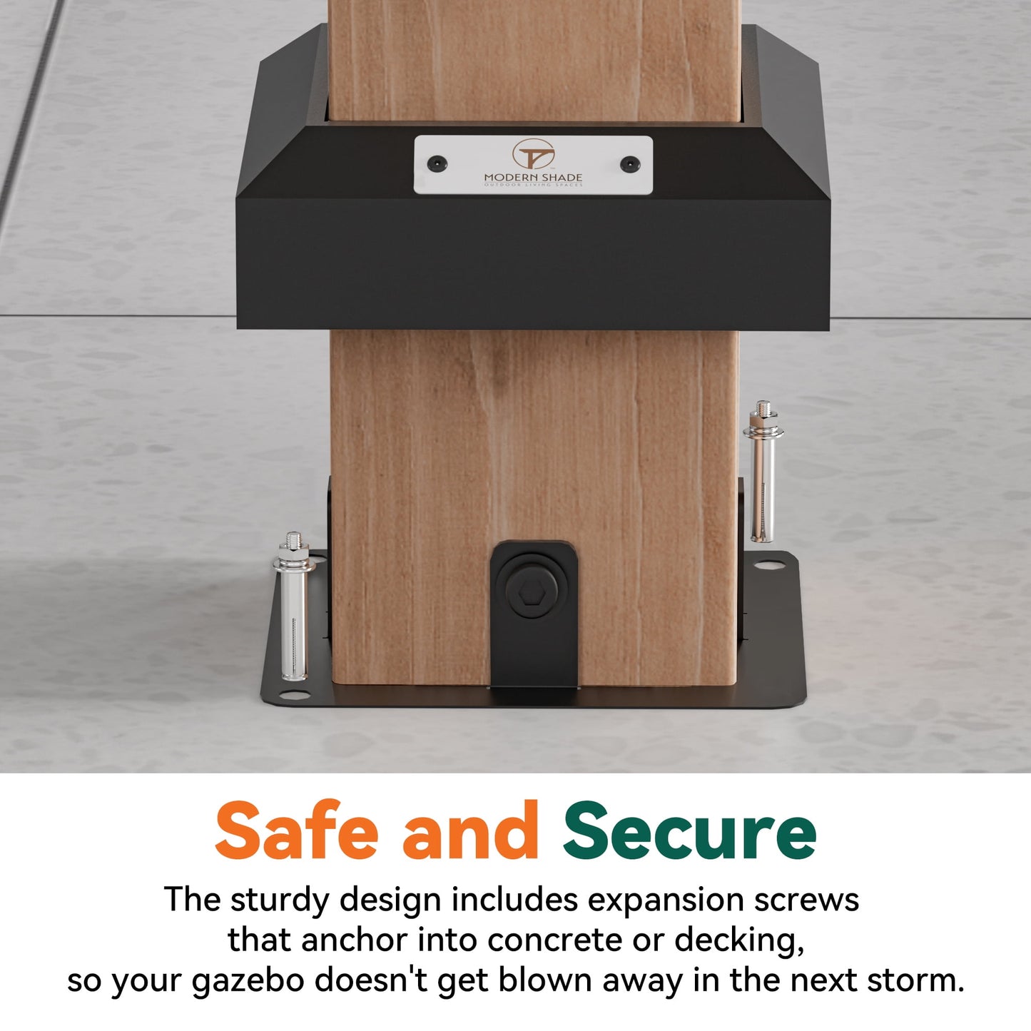 FONA Wood Gazebo 12’x12’, Heavy Duty Hardtop Gazebo with Steel Roof, Water Resistant, Wind Resistant, Perfect for Your Permanent Outdoor Pavilion, Solid Wood Framed Gazebo, Cedar Gazebo