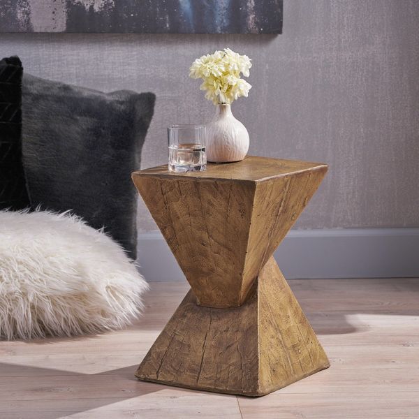 TiramisuBest Modern End Table, Stylish Side Table for Living Room, Bedroom, or Office,Natural