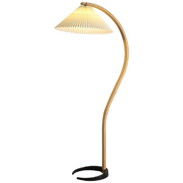 TIRAMISUBEST Vintage 59" Arched LED Floor Lamp - Beige