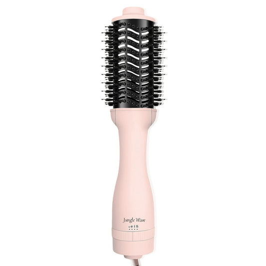 Hair Dryer Brush, Jungle Wave 3 in 1 Blow Dryer Brush and Styler Volumizer, Ceramic Hot Air Brush for All Hair Types, Gift for Women, Pink
