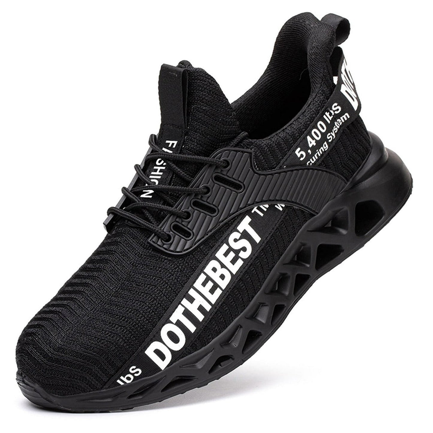 MANLEGU Steel Toe Shoes Men Women Lightweight Comfortable Work Shoe Anti-Puncture Safety Sneakers Steel Toe Work Safety Boots