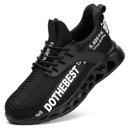 MANLEGU Steel Toe Shoes Men Women Lightweight Comfortable Work Shoe Anti-Puncture Safety Sneakers Steel Toe Work Safety Boots