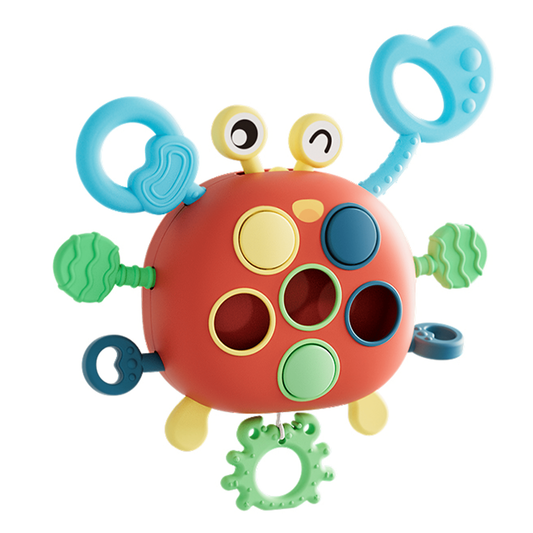 FRESHE Montessori Toys for 1 Year Old, Sensory Toddler Toys, Pull String Activity Toy for Fine Motor Skills, Travel Toy for Boys Girls Ages 18M+