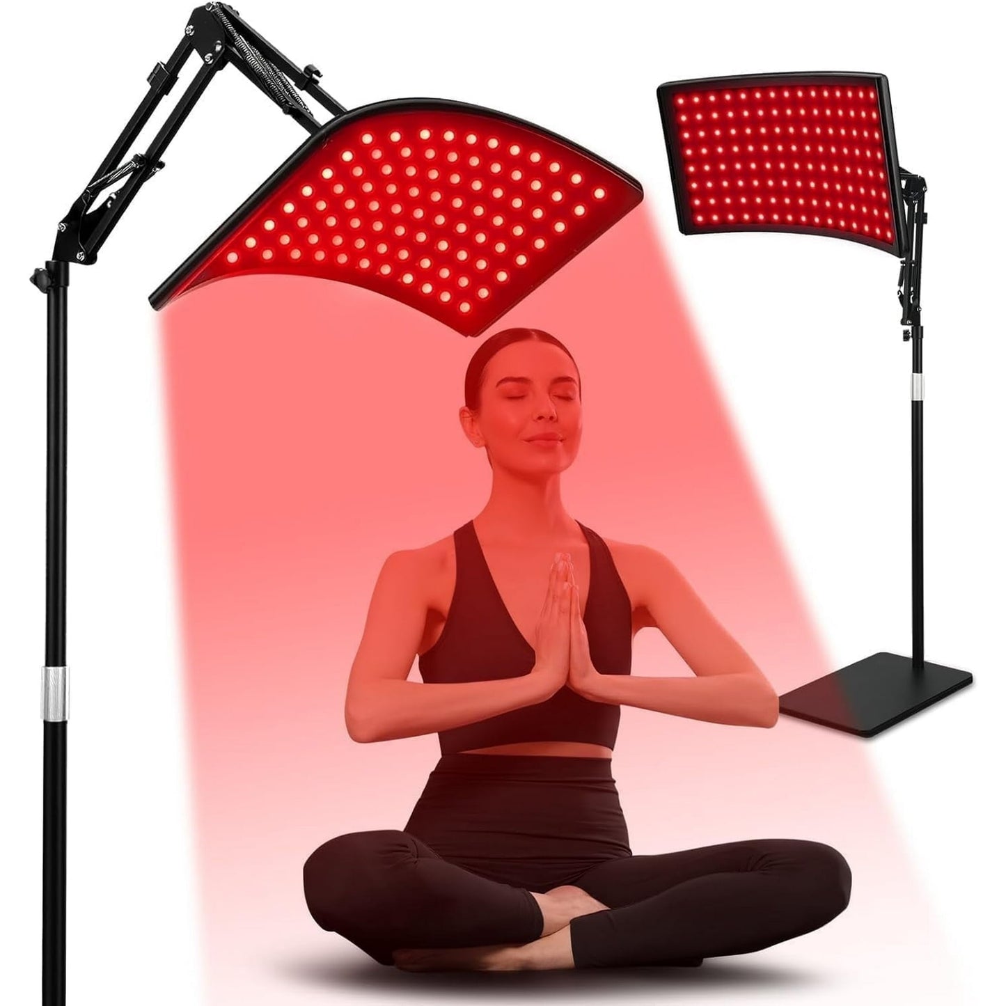 Red Light Therapy for Face and Body, Red Infrared Light Therapy Lamp with Stand Led 660nm & 850nm Infrared Light Device for Body