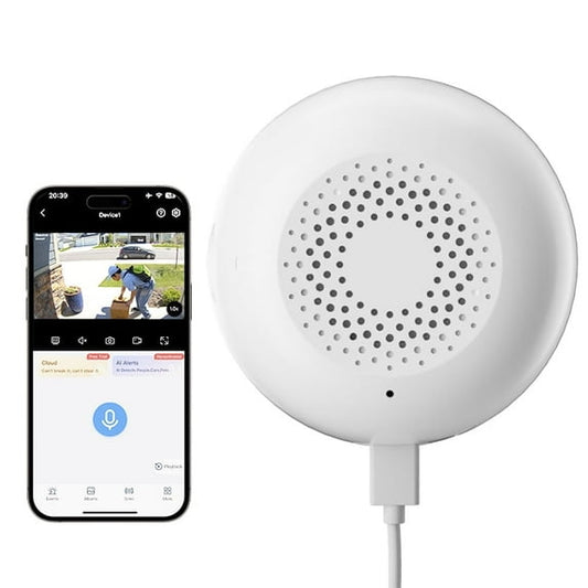 Window Camera - Replaces Outdoor Cameras, 2.4/5GHz Wi-Fi Indoor Cameras for Home Security, 3MP Resolution, Color Night Vision, 24/7, SD/Cloud Storage, Work with Alexa