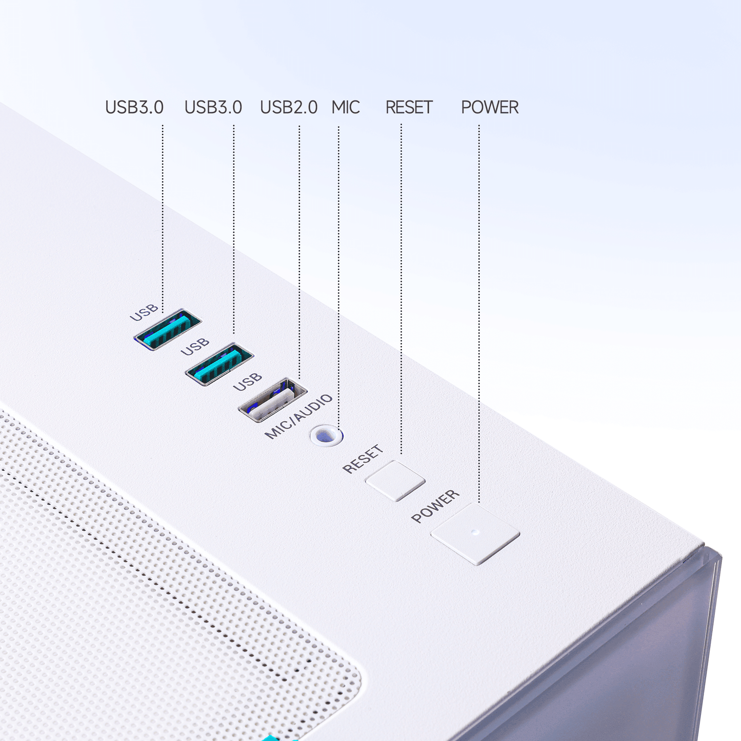 Mloong Gaming PC Desktop AMD Ryzen 5 5500 GeForce RTX 5060 1TB SSD 16GB RAM 650W Win11 WIFI White