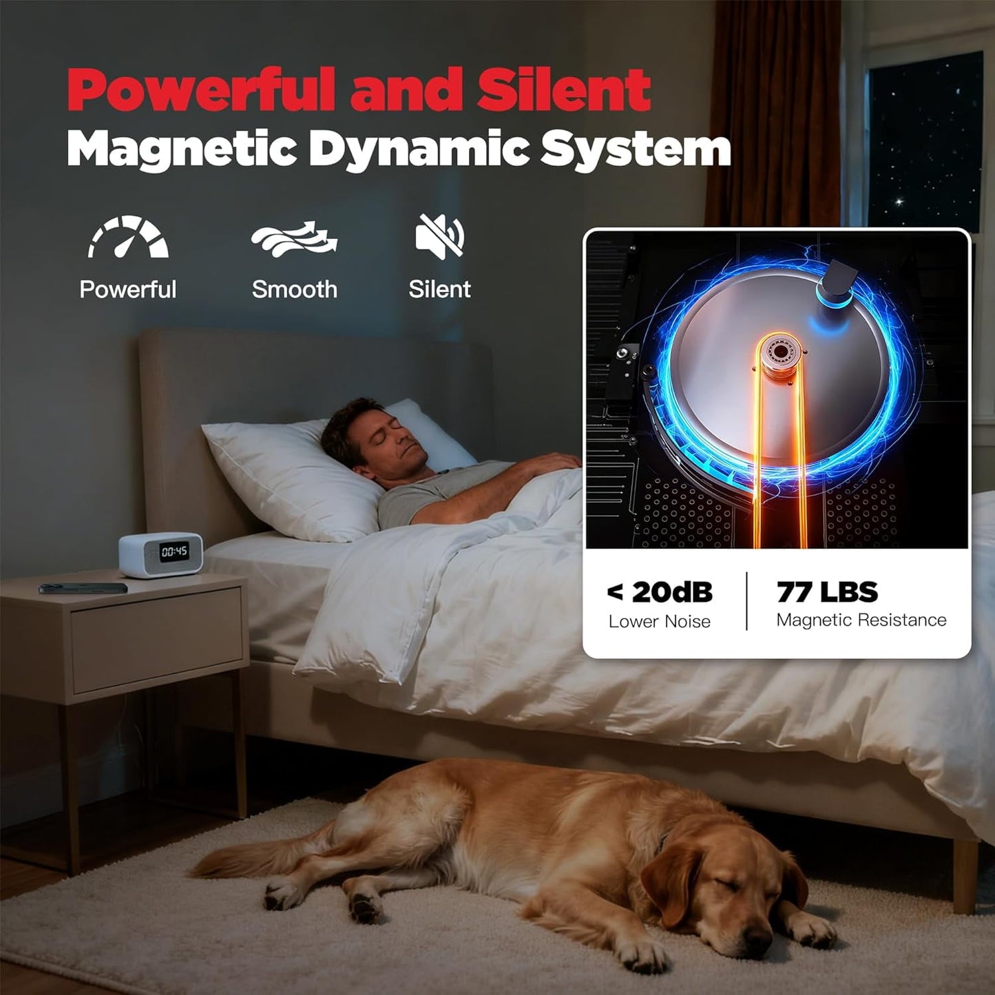 Magnetic Stair Stepper Machine with Adjustable Resistance Up to 77lbs, 360 LBS Capacity - 8 Resistance Levels, LCD Monitor, 6+2 Powerful Magnetic System, Home Cardio Workout Machine