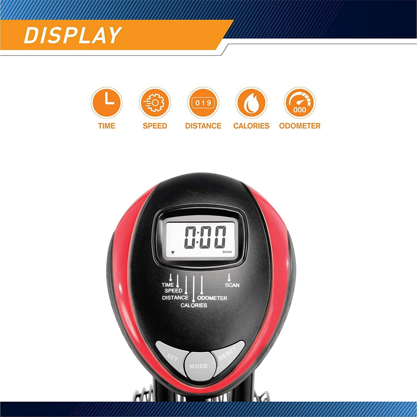 Built-in Bluetooth Fan Exercise Bike, Adjustable Air Resistance with Dual-Action Handlebars, Heavy Duty Indoor Cycling Bike for Home Gym Traininning, 350lbs Arm/Leg Cardio Workout