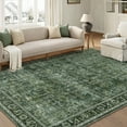 WIPONKEN 5x7 Area Rugs for Living Room Bedroom Dining Room Office Farmhouse, Machine Washable Non Slip Vintange Persia Rug