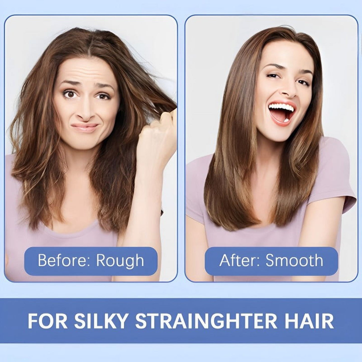 Jungle Wave Flat Iron, 1.75 Inch Negative ionic Hair Straightener for Long Short Hair, Rose Gold