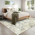 WIPONKEN 8x10 Area Rug for Living Room and Bedroom, Washable Modern Abstract Low-Pile Mat with Non-Slip Backing